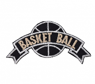 Термоаппликация "Basketball" черный-белый