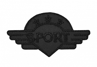 Термоаппликация "Sport" черный-черный